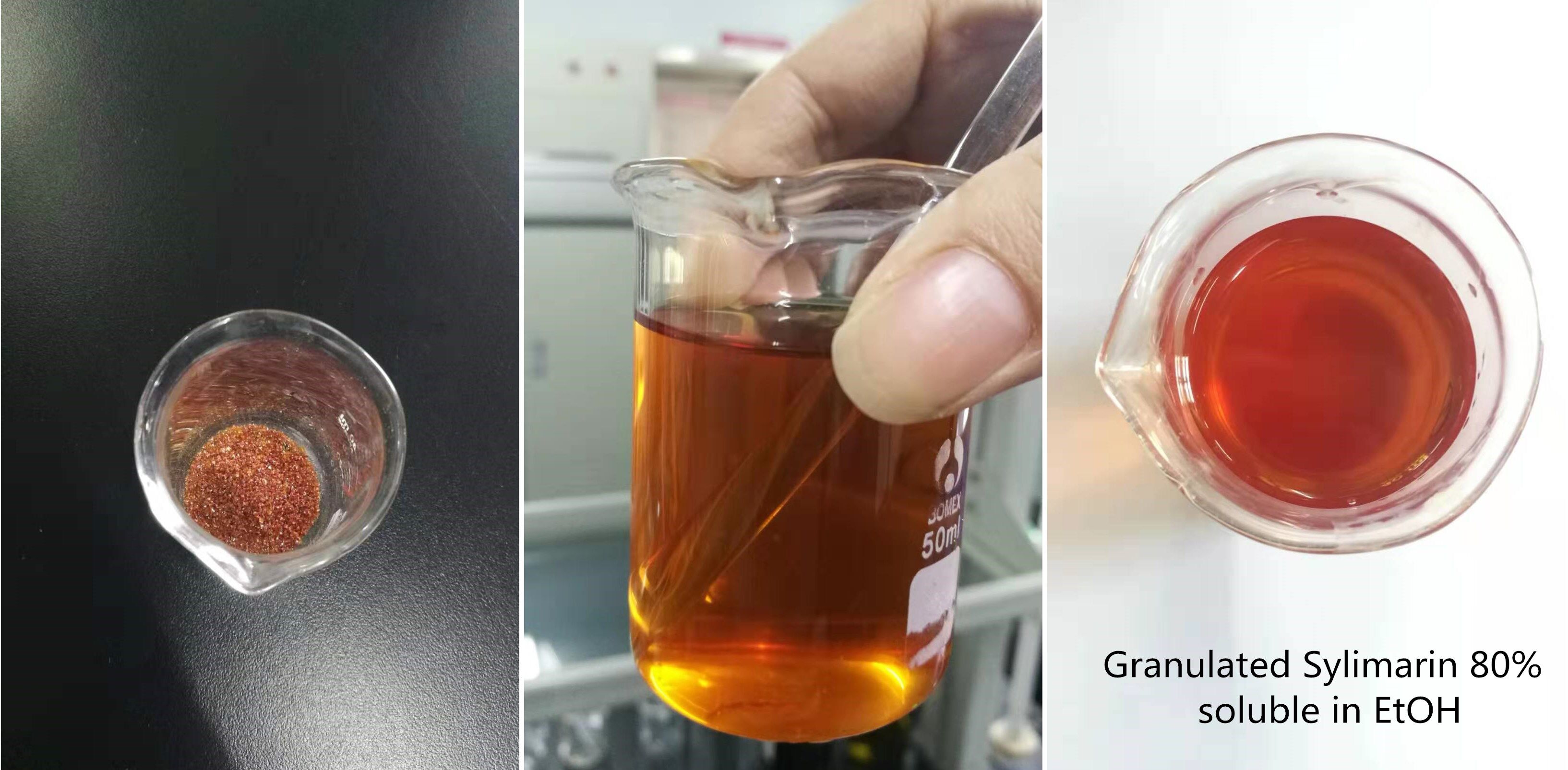 Granulated Silymarin soluble in Ethanol